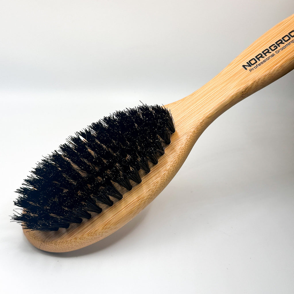 NorrGroom - Boar Bristle Brush close view